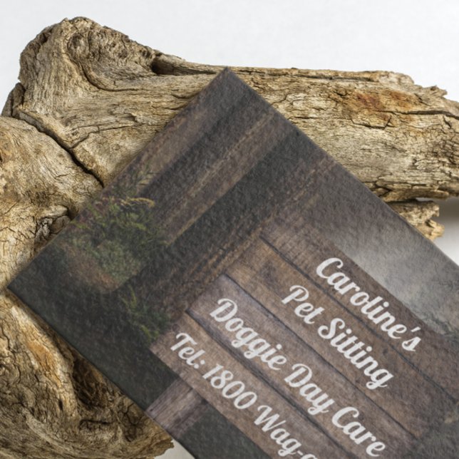 Tarjeta De Visita Rótulo Rústico Pino Forestal (Subido por el creador)