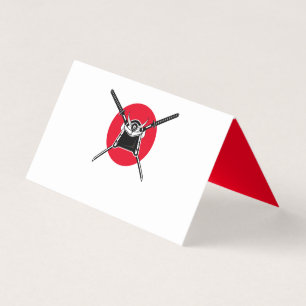 Tarjeta De Visita Rótulos de la Mesa Samurai