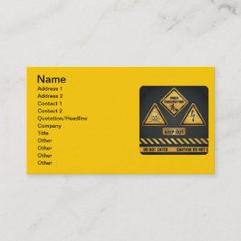 Tarjeta De Visita Rótulos de peligro (7) garcya