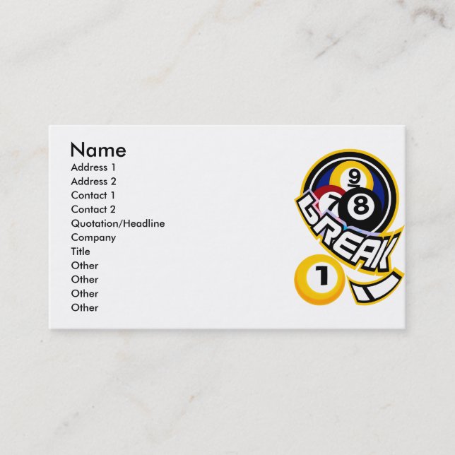 Tarjeta De Visita ¡rotura! (Anverso)