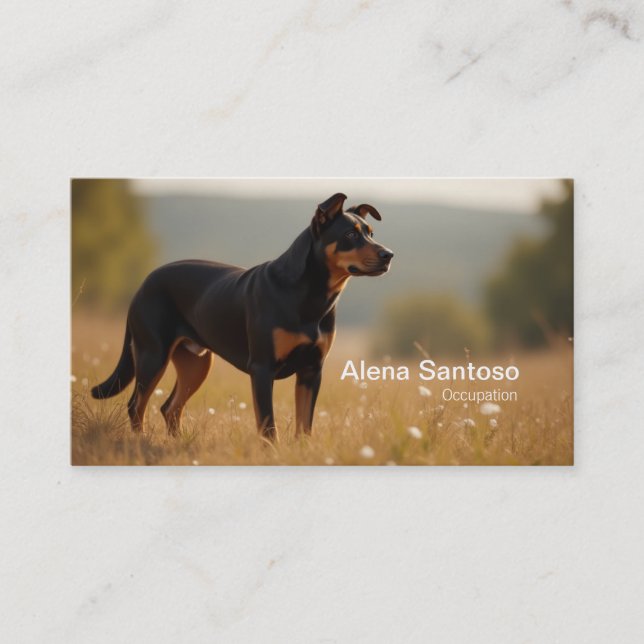 Tarjeta De Visita Rotweiller Dog (Anverso)