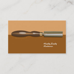 Tarjeta de visita Roughing de Woodturning Brown