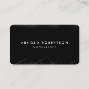 Tarjeta De Visita RoundCorner Black Profesional Minimalista