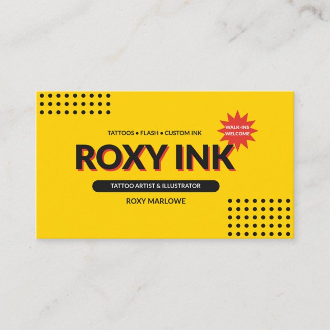 Tarjeta De Visita RoXY (Anverso)