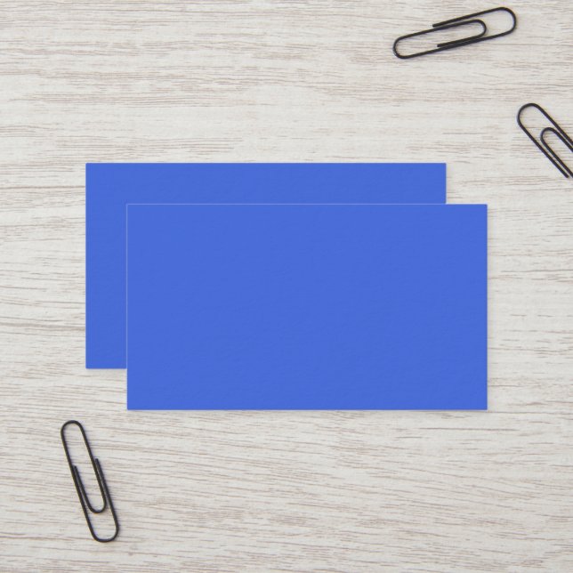 Tarjeta de visita Royal Blue Premium (Anverso/Reverso In Situ)