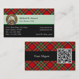 Tarjeta De Visita Royal Stewart Tartán