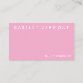 Tarjeta De Visita Rubor Pink Beauty Makeup Profesional