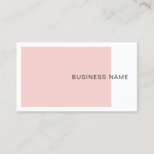Tarjeta De Visita Rubor Pink Elegant Company Moderno Simple