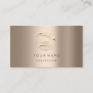 Tarjeta De Visita Rubor Rosa de logotipo de maquillaje de los cordon