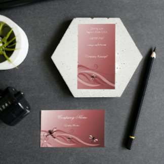 Tarjeta De Visita Ruby Dragonflies Business Card