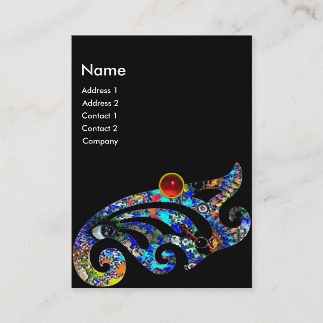 Tarjeta De Visita RUBY EFEMERAL / Belleza ,Salón, Spa, Makeup Artist (Anverso)