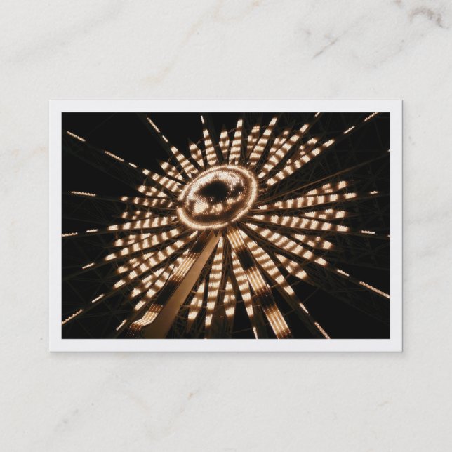 Tarjeta De Visita Rueda Bg, Mini Foto (Anverso)