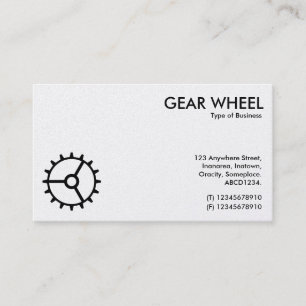 Tarjeta De Visita Rueda de engranaje 01
