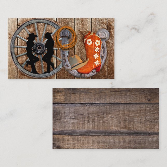 Tarjeta De Visita Rueda de la carreta hispana herradura occidental (Anverso / Reverso)