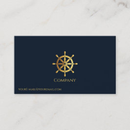 Tarjeta De Visita Rueda de la nave de oro