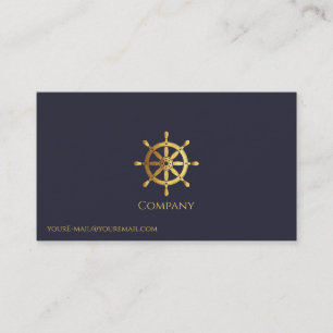 Tarjeta De Visita Rueda de la nave de oro
