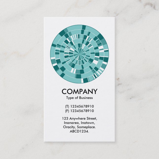 Tarjeta De Visita Rueda De Pi Resumen 05 (Anverso)