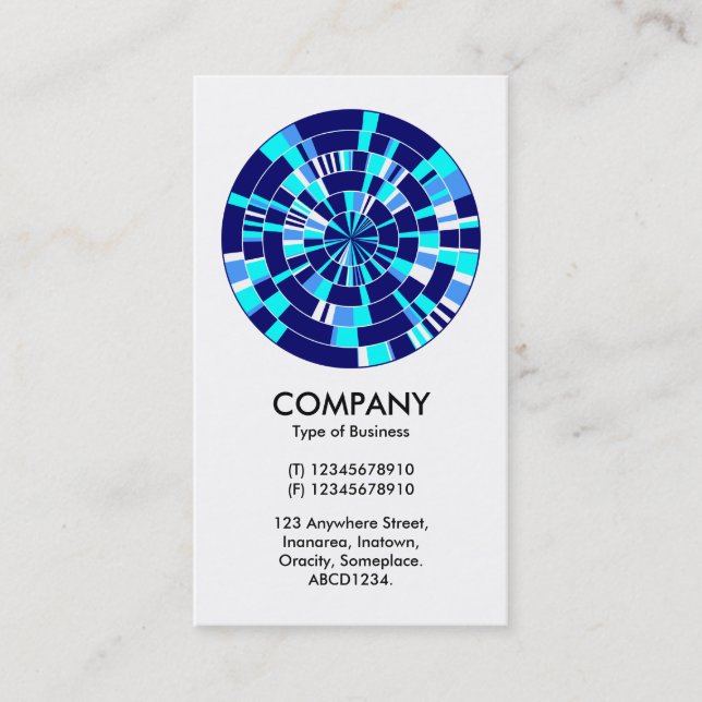 Tarjeta De Visita Rueda De Pi Resumen 07 (Anverso)