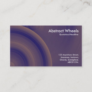 Tarjeta De Visita Ruedas abstractas 010