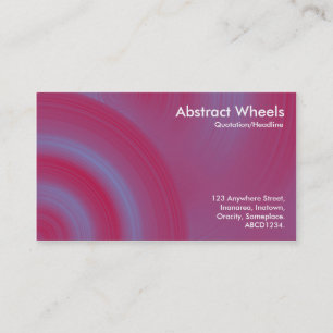 Tarjeta De Visita Ruedas abstractas 02
