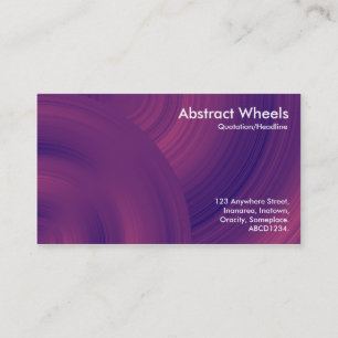 Tarjeta De Visita Ruedas abstractas 09