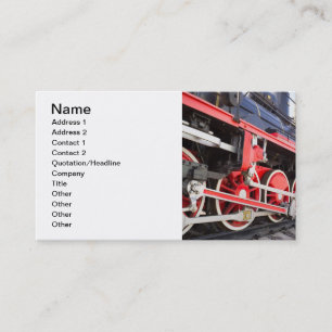 Tarjeta De Visita Ruedas de locomotoras de vapor