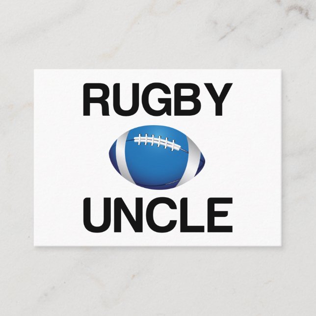 TARJETA DE VISITA RUGBY UNCLE (Anverso)