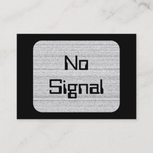 Tarjeta De Visita Ruido blanco. Grano blanco y negro Nevado