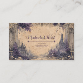 Tarjeta De Visita Ruinas de castillo Gótico Romance Fairytale