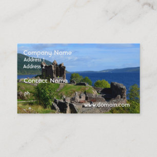 Tarjeta De Visita Ruinas escénicas del castillo de Urquhart