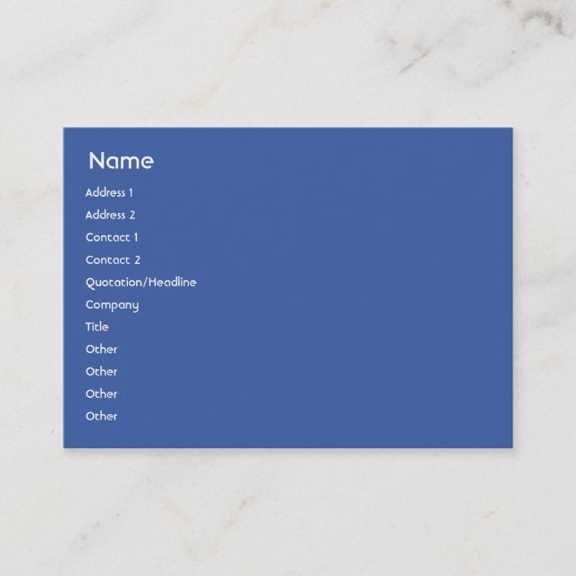 Tarjeta De Visita Rusia - rechoncha (Anverso)