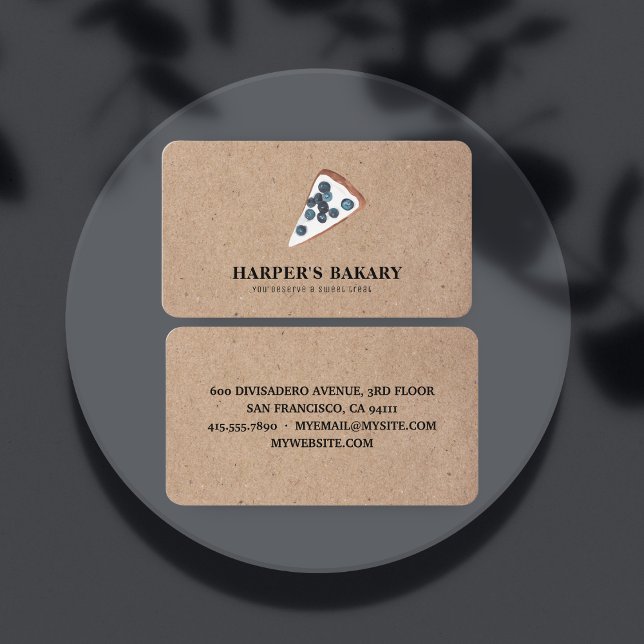 Tarjeta de visita Rustic Bakery | Estraza (Subido por el creador)