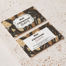 Tarjeta De Visita Rustic Baking Business