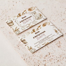 Tarjeta De Visita Rustic Baking Business