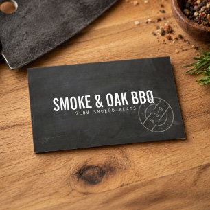 Tarjeta De Visita Rustic BBQ Smokehouse