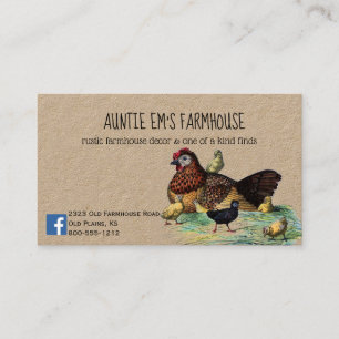 Tarjeta de visita Rustic Farmhouse