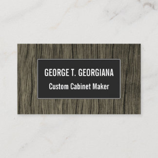 Tarjeta De Visita Rustic Faux Wood Look Pattern Business Card