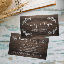 Rustic Vintage Wood Elegant Country Farm Boutique