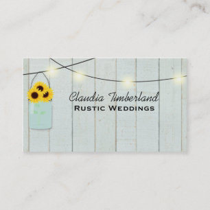 Tarjeta de visita rústica del planificador de la