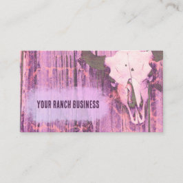 Tarjeta De Visita Rústica mestiza de la textura gruesa occidental