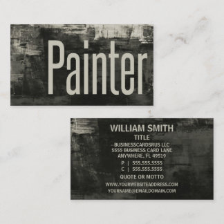 Tarjeta De Visita Rústica primitiva del pintor
