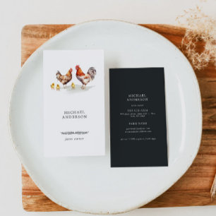 Tarjeta De Visita Rústico Minimalista, simple propietario de una gra