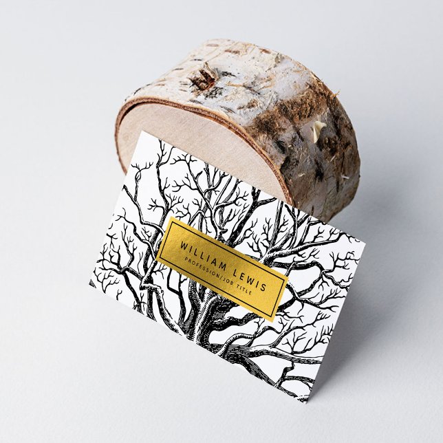 Tarjeta De Visita Rústico Rústico Ropal de Oro Blanco Abstracto Rúst (Subido por el creador)