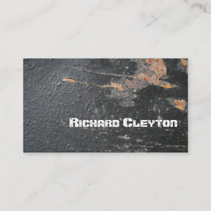 Tarjeta De Visita Rusto pintado, corroído metalizado, personalizado 