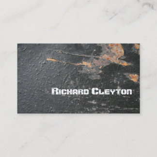 Tarjeta De Visita Rusto pintado, corroído metalizado, personalizado