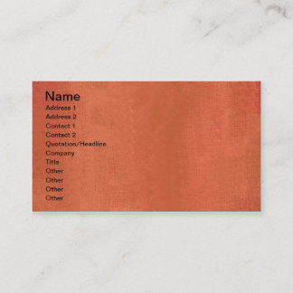 Tarjeta De Visita Rusty Impression