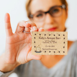 Tarjeta De Visita Rusty Stars & Candle Business Card