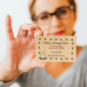 Tarjeta De Visita Rusty Stars & Candle Business Card