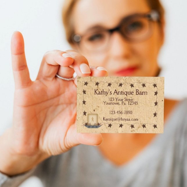 Tarjeta De Visita Rusty Stars & Candle Business Card (Subido por el creador)