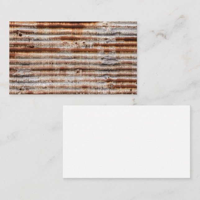 Tarjeta De Visita Rusty vintage Metalizado (Anverso / Reverso)